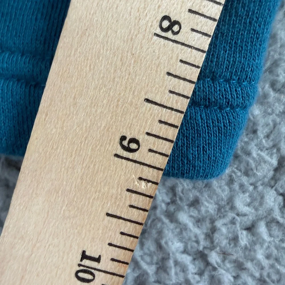 Stussy Sweat Shorts Mens M Blue Teal Fleece Drawstring Pocket Casual Made in USA - Picture 8 of 9